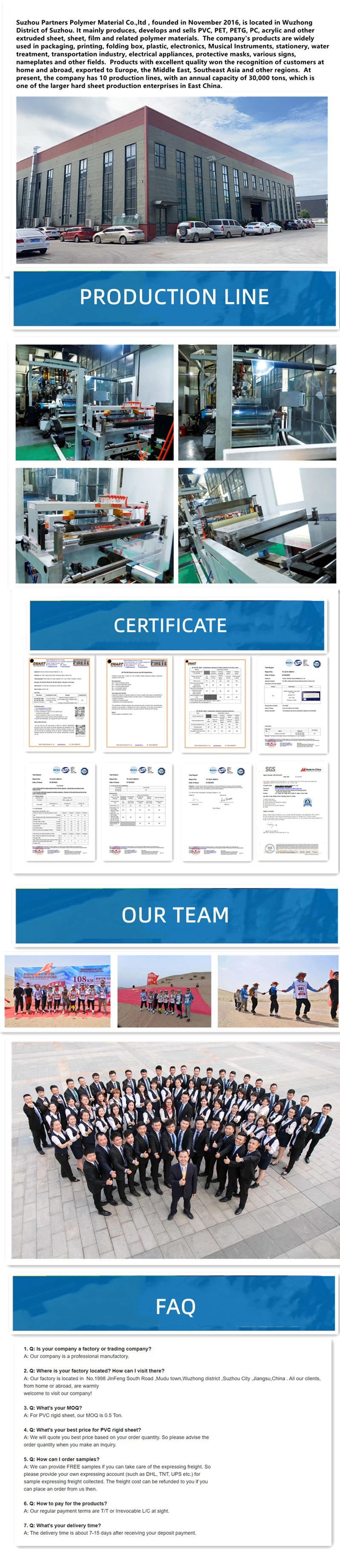 Manufacturers Specializing in The Production of Transparent PVC Transparent PVC Coil PVC Plastic Sheet Pet Sheet