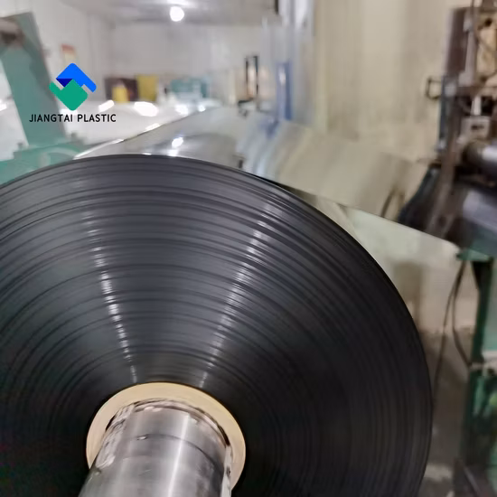 Jiangtai 0.4mm Rigid Opaque Matt Black PVC Plastic Sheet for Forming