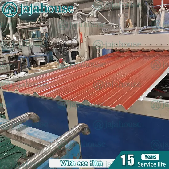 ASA PVC Trapezoidal Roof Tile Techos De PVC PVC Plastic Roof Sheets for Chicken House 