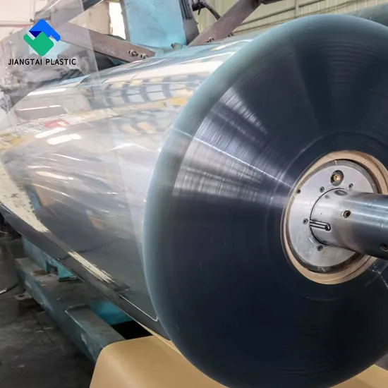 Jiangtai Plastic Clear Rigid Thermoformable Blister PP Film PVC Film PETG Film Pet Film Roll for Food Container 