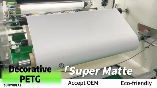 Colored Decorative Material PETG Film Plastic Pet Sheet Lamination for Furniture 