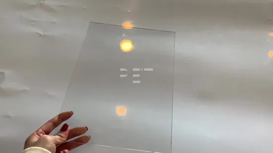 High Quality APET Clear Transparent Rigid PETG Sheet for Vacuum Forming 