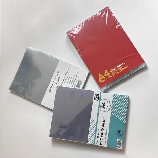 Hsqy 250microns Clear PVC Sheet for Binding Covers 