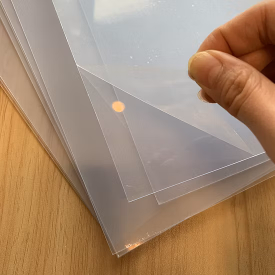 Super Clear Transparent Flexible Rigid PVC Plastic Sheets with PE Protective Film