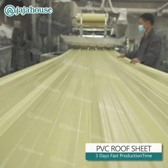 Modern Design Lightweight UPVC Trapezoidal Wave Roof Sheet for Warehouse Application 