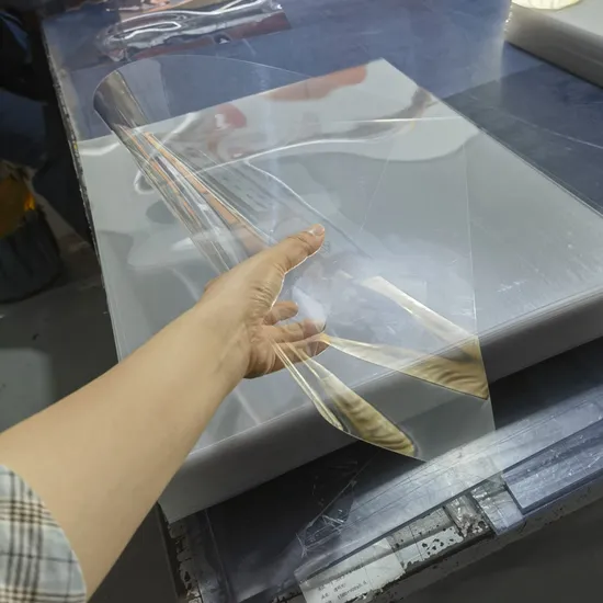 Customized Multiple Extrusion Transparent Pet Price Sheet Package Plastic Film for UV Printing 