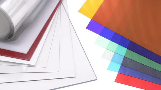 Transparent Blue Green Yellow Red Colored 1mm 2mm Scratch Resistant Flame Retardant PVC panel Sheet 