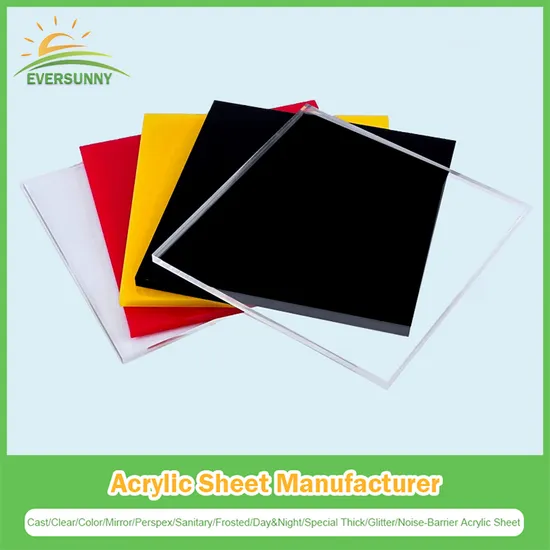 Cutomized Mirror/Cast/Clear/Transparent/Plastic/Frosted/Matt/Perspex/Plexiglass/ABS Double Color/Glitter/Pet/Kt/PP Hollow/PVC Foam/ Acrylic Sheets Manufacturer 